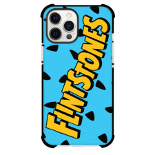 The Flintstones Phone Case For iPhone Samsung Galaxy Pixel OnePlus Vivo Xiaomi Asus Sony Motorola Nokia - The Flintstones Logo in Blue Background