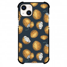 Food Pattern Phone Case For iPhone Samsung Galaxy Pixel OnePlus Vivo Xiaomi Asus Sony Motorola Nokia - Cocktail Coconut Pattern Art On Black Background