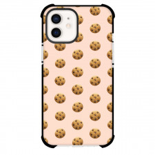 Food Pattern Phone Case For iPhone Samsung Galaxy Pixel OnePlus Vivo Xiaomi Asus Sony Motorola Nokia - Cookies Pattern Art On Pink Background