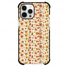 Food Pattern Phone Case For iPhone Samsung Galaxy Pixel OnePlus Vivo Xiaomi Asus Sony Motorola Nokia - Lovely Autumn Cupcake Pattern Art On Beige Background
