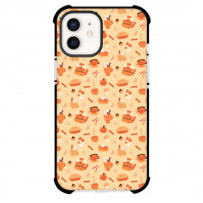Food Pattern Phone Case For iPhone Samsung Galaxy Pixel OnePlus Vivo Xiaomi Asus Sony Motorola Nokia - Flat Pattern Art For Fall Season Celebration Poster