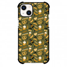 Food Pattern Phone Case For iPhone Samsung Galaxy Pixel OnePlus Vivo Xiaomi Asus Sony Motorola Nokia - Hand Drawn Doodle Style Beer And Food Pattern Art Poster