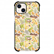 Food Pattern Phone Case For iPhone Samsung Galaxy Pixel OnePlus Vivo Xiaomi Asus Sony Motorola Nokia - Healthy Doodles Pattern Art Poster