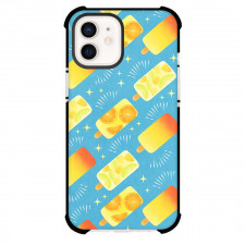Food Pattern Phone Case For iPhone Samsung Galaxy Pixel OnePlus Vivo Xiaomi Asus Sony Motorola Nokia - Tropical Ice Cream Pattern Art On Cyan Background
