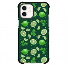 Food Pattern Phone Case For iPhone Samsung Galaxy Pixel OnePlus Vivo Xiaomi Asus Sony Motorola Nokia - Lime With Green Leaves Pattern Art Poster