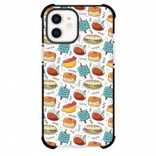 Food Pattern Phone Case For iPhone Samsung Galaxy Pixel OnePlus Vivo Xiaomi Asus Sony Motorola Nokia - Hand Drawn Malaga Typical Food Pattern Art