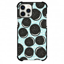 Food Oreo Phone Case For iPhone Samsung Galaxy Pixel OnePlus Vivo Xiaomi Asus Sony Motorola Nokia - Oreo Pattern On Sky Blue Background