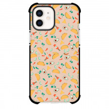 Food Pattern Phone Case For iPhone Samsung Galaxy Pixel OnePlus Vivo Xiaomi Asus Sony Motorola Nokia - Taco Pattern Art On Beige Background
