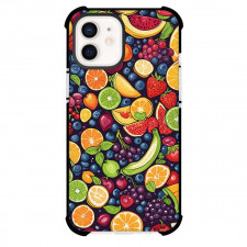 Food Pattern Phone Case For iPhone Samsung Galaxy Pixel OnePlus Vivo Xiaomi Asus Sony Motorola Nokia - Variety Colorful Fruits Illustration Art Poster