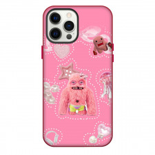 Fuggler Patrick Phone Case For iPhone Samsung Galaxy Pixel OnePlus Vivo Xiaomi Asus Sony Motorola Nokia - Patrick Monster Portrait In Pink Background