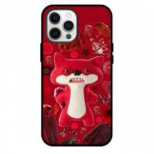 Fuggler Sketchy Squirrel Phone Case For iPhone Samsung Galaxy Pixel OnePlus Vivo Xiaomi Asus Sony Motorola Nokia - Sketchy Squirrel Portrait Collage In Red Background