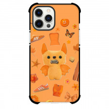 Fuggler Winged Bat Phone Case For iPhone Samsung Galaxy Pixel OnePlus Vivo Xiaomi Asus Sony Motorola Nokia - Winged Bat Portrait Collage In Orange Background