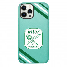 Inter Futbol Sala Phone Case For iPhone Samsung Galaxy Pixel OnePlus Vivo Xiaomi Asus Sony Motorola Nokia - Large Logo With Stripe