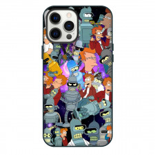 Futurama Phone Case For iPhone Samsung Galaxy Pixel OnePlus Vivo Xiaomi Asus Sony Motorola Nokia - Bender And Philip Collage Space Poster