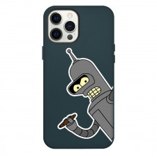 Futurama Bender Phone Case For iPhone Samsung Galaxy Pixel OnePlus Vivo Xiaomi Asus Sony Motorola Nokia - Bender Holding Cigarette Fierce Portrait Sticker