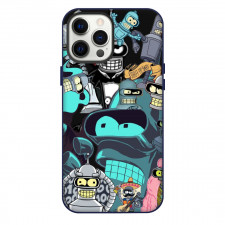 Futurama Bender Phone Case For iPhone Samsung Galaxy Pixel OnePlus Vivo Xiaomi Asus Sony Motorola Nokia - Bender Shut Up Baby Collage Cartoon Art