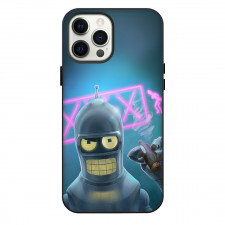 Futurama Bender Phone Case For iPhone Samsung Galaxy Pixel OnePlus Vivo Xiaomi Asus Sony Motorola Nokia - Bender Smoking Cigarette Portrait 3d