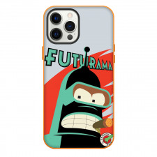 Futurama Bender Phone Case For iPhone Samsung Galaxy Pixel OnePlus Vivo Xiaomi Asus Sony Motorola Nokia - Bender Smoking Fierce Portrait Cartoon Art