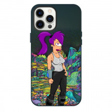 Futurama Leela Phone Case For iPhone Samsung Galaxy Pixel OnePlus Vivo Xiaomi Asus Sony Motorola Nokia - Leela Fierce Portrait Cartoon Art