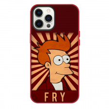 Futurama Philip J. Fry Phone Case For iPhone Samsung Galaxy Pixel OnePlus Vivo Xiaomi Asus Sony Motorola Nokia - Philip J. Fry Side Portrait Stripe Background