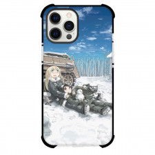 Girls Last Tour Chito & Yuuri Phone Case For iPhone Samsung Galaxy Pixel OnePlus Vivo Xiaomi Asus Sony Motorola Nokia - Chito & Yuuri Both are sit outside with Snowman