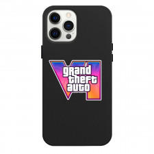GTA VI Phone Case For iPhone Samsung Galaxy Pixel OnePlus Vivo Xiaomi Asus Sony Motorola Nokia - Sticker Art Text Logo Foreground