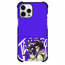 Gachiakuta Jabber Wonger Phone Case For iPhone Samsung Galaxy Pixel OnePlus Vivo Xiaomi Asus Sony Motorola Nokia - Gachiakuta Jabber Wonger Showing Middle Finger Illustration Art Blue Background