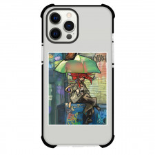 Gachiakuta Riyo Reaper Phone Case For iPhone Samsung Galaxy Pixel OnePlus Vivo Xiaomi Asus Sony Motorola Nokia - Gachiakuta Riyo Reaper Sitting And Holding Umbrella Painting Sticker
