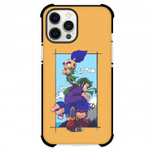Ganbare Goemon Phone Case For iPhone Samsung Galaxy Pixel OnePlus Vivo Xiaomi Asus Sony Motorola Nokia - Ganbare Goemon Character Cartoon Art On Orange Background