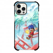 Ganbare Goemon Phone Case For iPhone Samsung Galaxy Pixel OnePlus Vivo Xiaomi Asus Sony Motorola Nokia - Ganbare Goemon Jumping Anime Art Poster