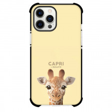 The Giraffe Phone Case For iPhone Samsung Galaxy Pixel OnePlus Vivo Xiaomi Asus Sony Motorola Nokia - Capri The Giraffe Portrait On Beige Background