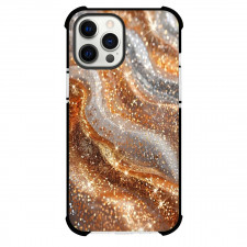 Girlish Phone Case For iPhone Samsung Galaxy Pixel OnePlus Vivo Xiaomi Asus Sony Motorola Nokia - Gold and Silver Abstract
