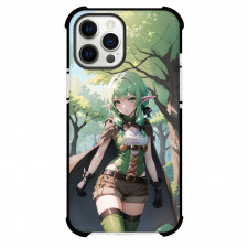 Goblin Slayer High Elf Archer Phone Case For iPhone Samsung Galaxy Pixel OnePlus Vivo Xiaomi Asus Sony Motorola Nokia - High Elf Archer Big Ears and Wear Long Shrug with Tree Background
