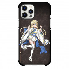 Goblin Slayer Priestess Phone Case For iPhone Samsung Galaxy Pixel OnePlus Vivo Xiaomi Asus Sony Motorola Nokia - Priestess Looks Cute in White Costume with Printed Background
