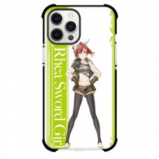 Goblin Slayer Rhea Sword Girl Phone Case For iPhone Samsung Galaxy Pixel OnePlus Vivo Xiaomi Asus Sony Motorola Nokia - Rhea Sword Girl Show Teeth and Carry Weapon on Back
