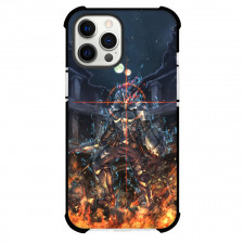 Goblin Slayer Phone Case For iPhone Samsung Galaxy Pixel OnePlus Vivo Xiaomi Asus Sony Motorola Nokia - Goblin Slayer Stand on Fire and Hold Bloody Swords Art