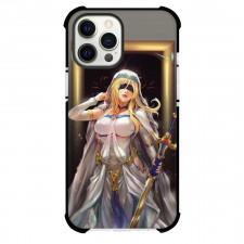 Goblin Slayer Sword Maiden Phone Case For iPhone Samsung Galaxy Pixel OnePlus Vivo Xiaomi Asus Sony Motorola Nokia - Sword Maiden Carry Gold Sword with Multi Background