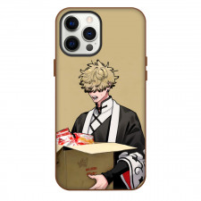 Gokurakugai Tatsuomi Ban Phone Case For iPhone Samsung Galaxy Pixel OnePlus Vivo Xiaomi Asus Sony Motorola Nokia - Tatsuomi Ban Carrying Box Portrait Brown Background