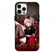 Gokurakugai Nei Takarai Phone Case For iPhone Samsung Galaxy Pixel OnePlus Vivo Xiaomi Asus Sony Motorola Nokia - Nei Takarai Sitting Eating Red Cake Portrait Poster