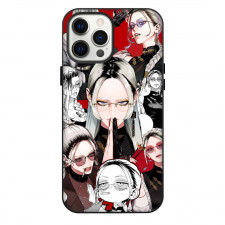 Gokurakugai Tao Saotome Phone Case For iPhone Samsung Galaxy Pixel OnePlus Vivo Xiaomi Asus Sony Motorola Nokia - Tao Saotome Fierce Portrait Collage Red Background