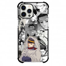Golden Kamuy Hyakunosuke Ogata Phone Case For iPhone Samsung Galaxy Pixel OnePlus Vivo Xiaomi Asus Sony Motorola Nokia - Golden Kamuy Hyakunosuke Ogata Grayscale Collage Poster