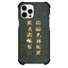 Golden Kamuy Phone Case For iPhone Samsung Galaxy Pixel OnePlus Vivo Xiaomi Asus Sony Motorola Nokia - Golden Kamuy Text Logo On Green Background