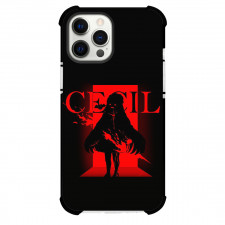 Guardian Tales Cecil Phone Case For iPhone Samsung Galaxy Pixel OnePlus Vivo Xiaomi Asus Sony Motorola Nokia - Cecil Fierce Silhoutte Portrait Poster
