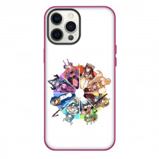 Guardian Tales Phone Case For iPhone Samsung Galaxy Pixel OnePlus Vivo Xiaomi Asus Sony Motorola Nokia - Character Circle Collage In White Background