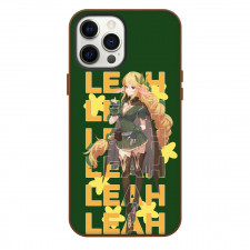 Guardian Tales Leah Phone Case For iPhone Samsung Galaxy Pixel OnePlus Vivo Xiaomi Asus Sony Motorola Nokia - Leah Portrait In Green Background Poster
