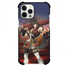 Guilty Gear Sol Badguy Case For iPhone Samsung Galaxy Pixel OnePlus Vivo Xiaomi Asus Sony Motorola Nokia - Sol Badguy Standing Red Clouds Background