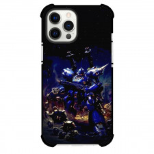 Gundam 0080 Kampfer Phone Case For iPhone Samsung Galaxy Pixel OnePlus Vivo Xiaomi Asus Sony Motorola Nokia - Kampfer Carry Heavy Chain and All Blue Pattern Art