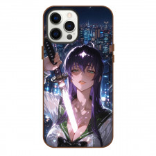Highschool Of The Dead Saeko Busujima Phone Case For iPhone Samsung Galaxy Pixel OnePlus Vivo Xiaomi Asus Sony Motorola Nokia - Saeko Busujima Sword Glowing Fierce Portrait