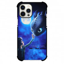 How To Train Your Dragon Phone Case For iPhone Samsung Galaxy Pixel OnePlus Vivo Xiaomi Asus Sony Motorola Nokia - Hiccup And Night Furry I Look At Him On Moon Light Background Poster