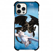 How To Train Your Dragon Phone Case For iPhone Samsung Galaxy Pixel OnePlus Vivo Xiaomi Asus Sony Motorola Nokia - Toothless And Light Fury On Sky Background